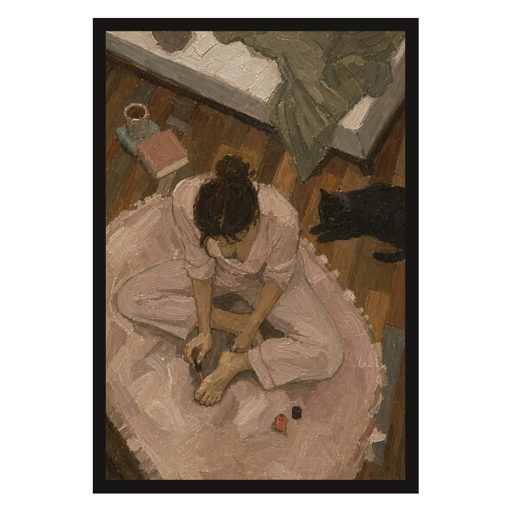 Painted Toenails, Black Cat, product preview card.