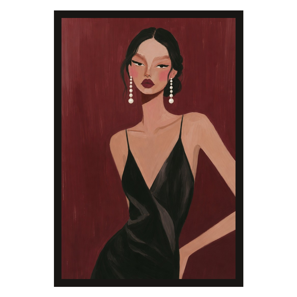 Slip Dress, Oxblood, product preview card.