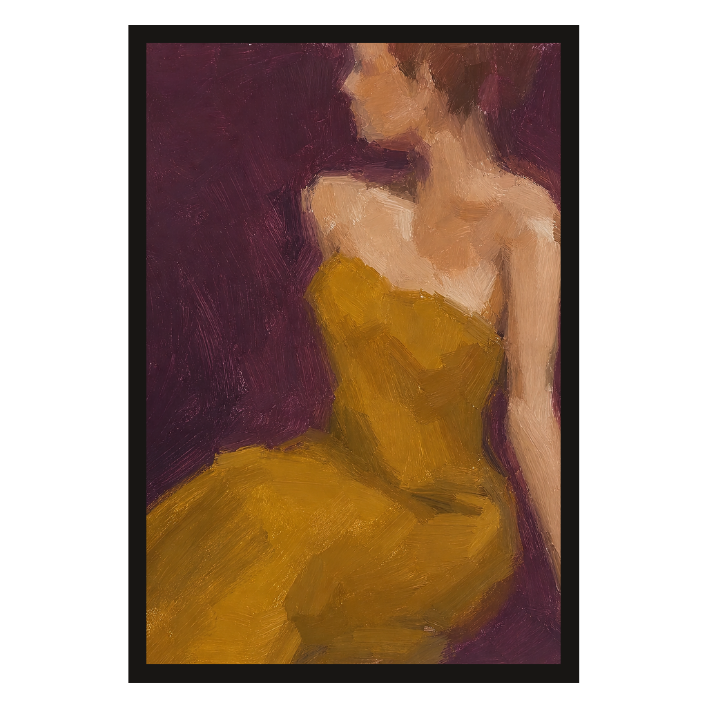 Mustard Dress, Plum, product preview card.