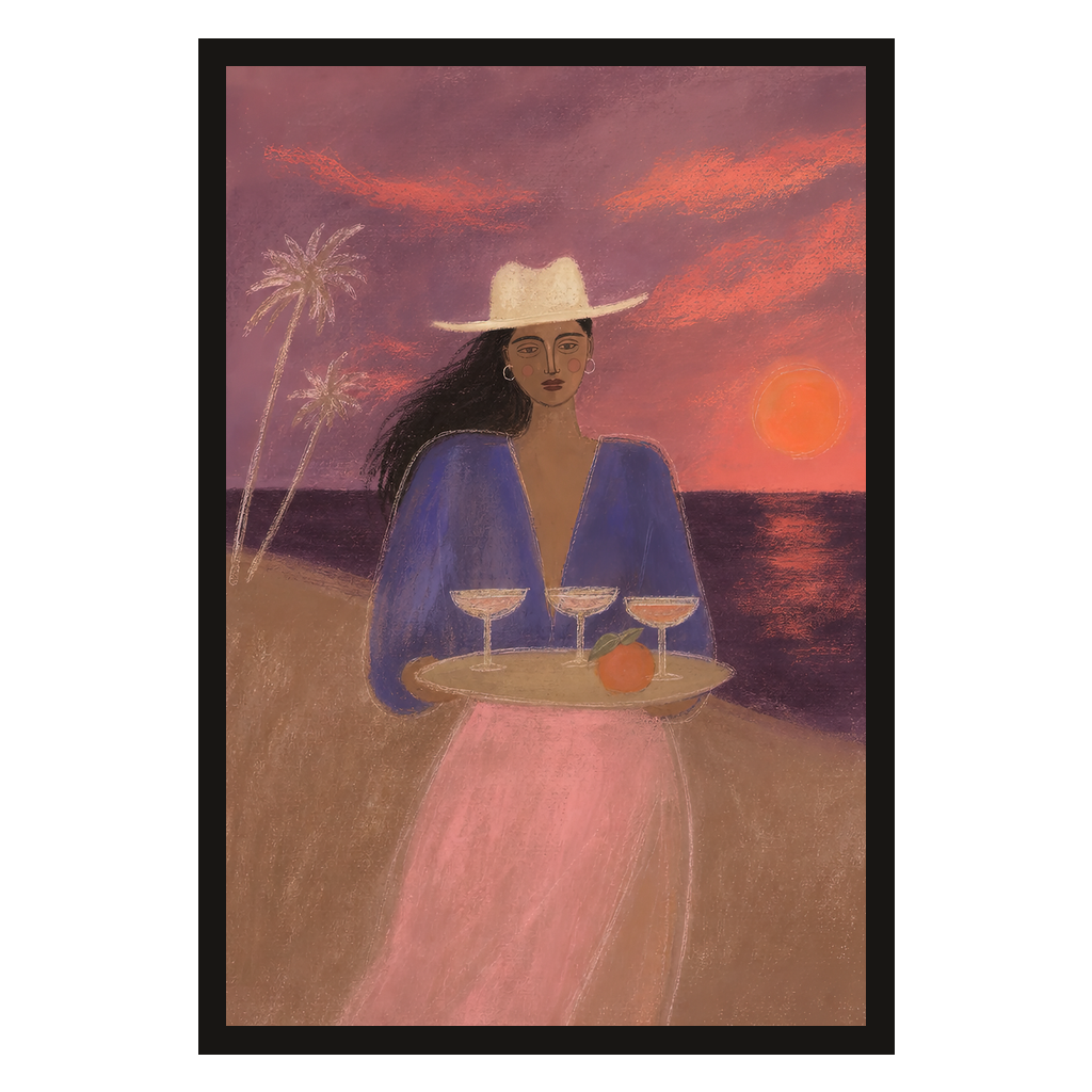 Drinks at the Beach, Alone, product preview card.