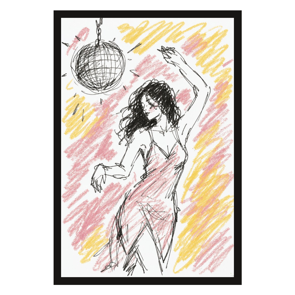 Disco Ball, Crayon, product preview card.