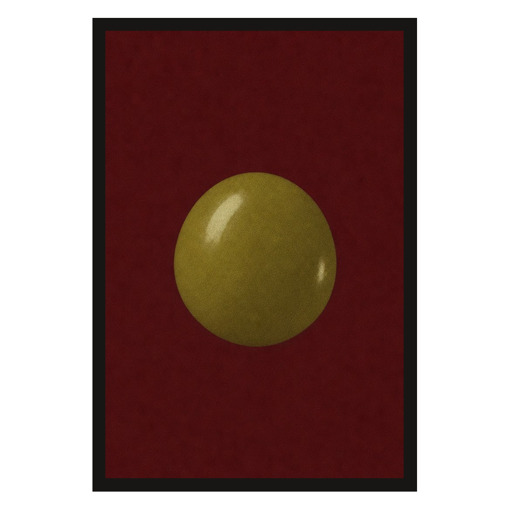 One Olive, Oxblood, product preview card.