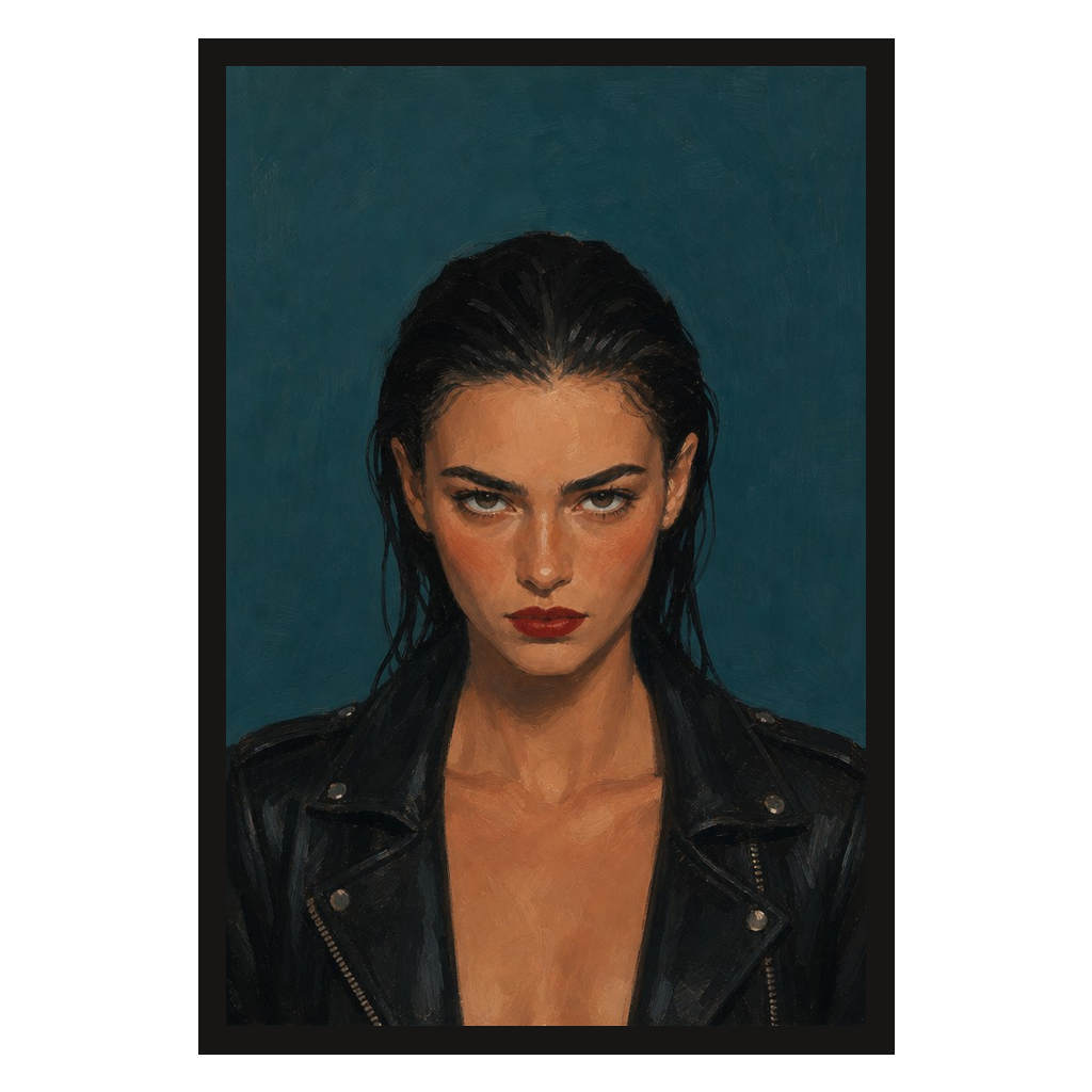 Leather Jacket, Teal, product preview card.