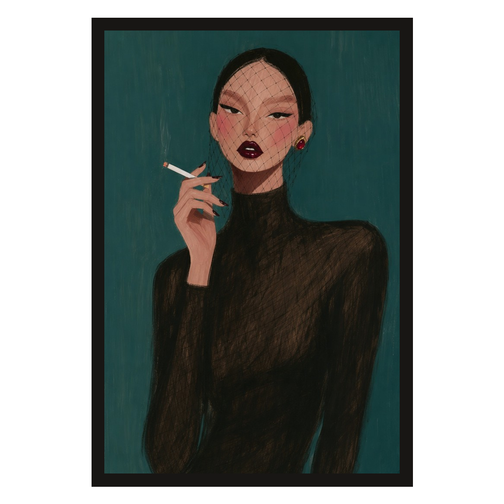 Fishnet Veil, Teal, product preview card.
