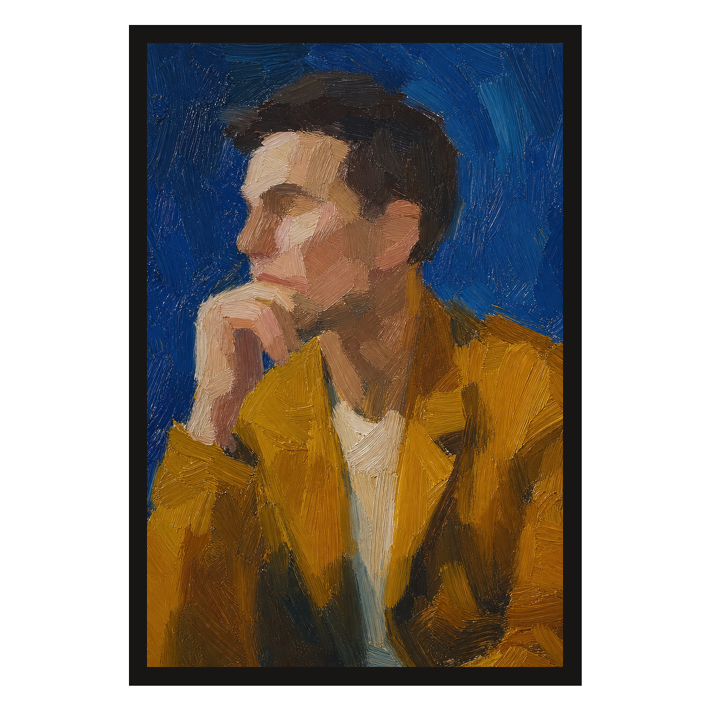 Mustard Jacket, Blue, product preview card.