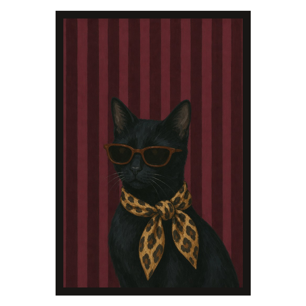 Cat, Leopard Scarf, product preview card.