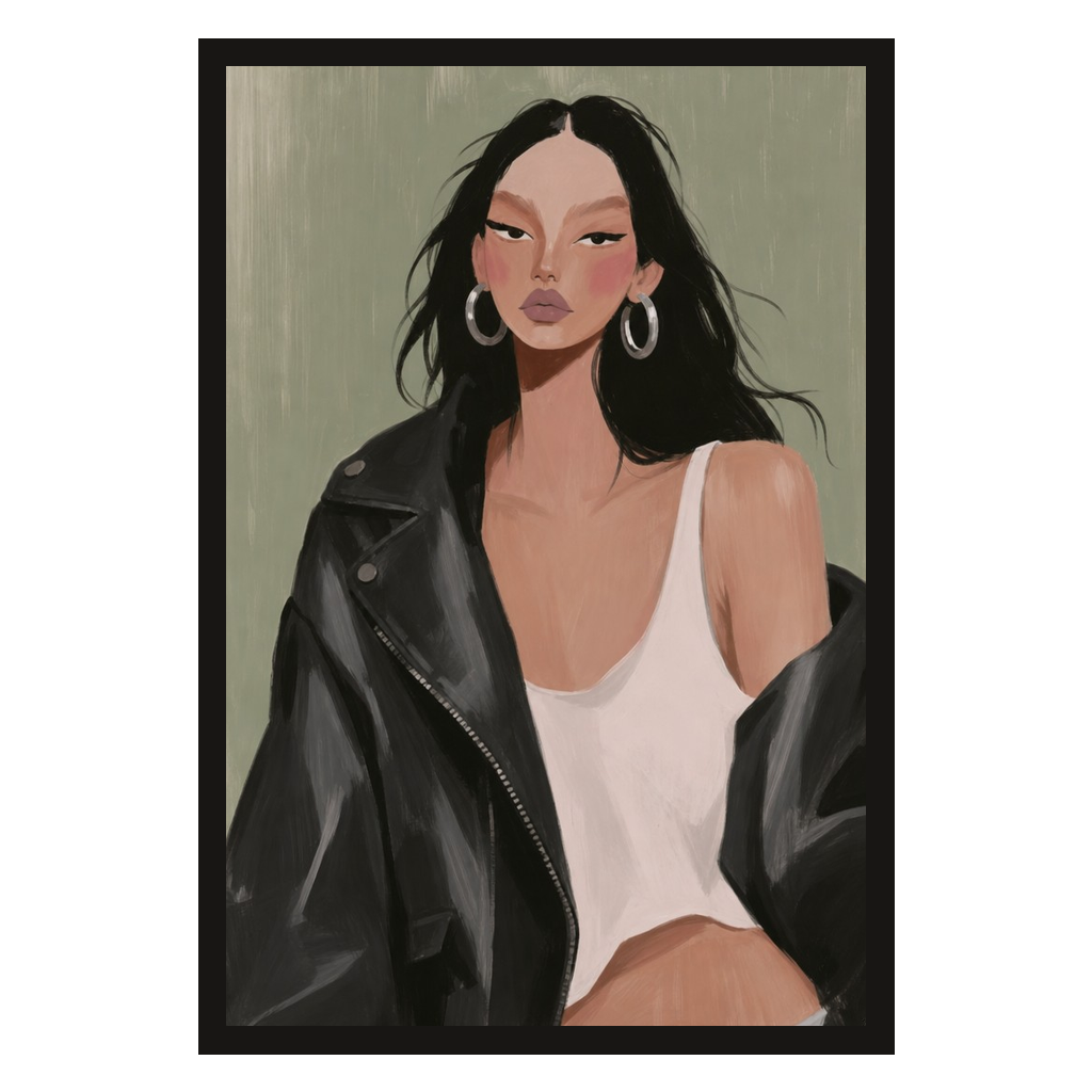 Leather Jacket, Sage, product preview card.