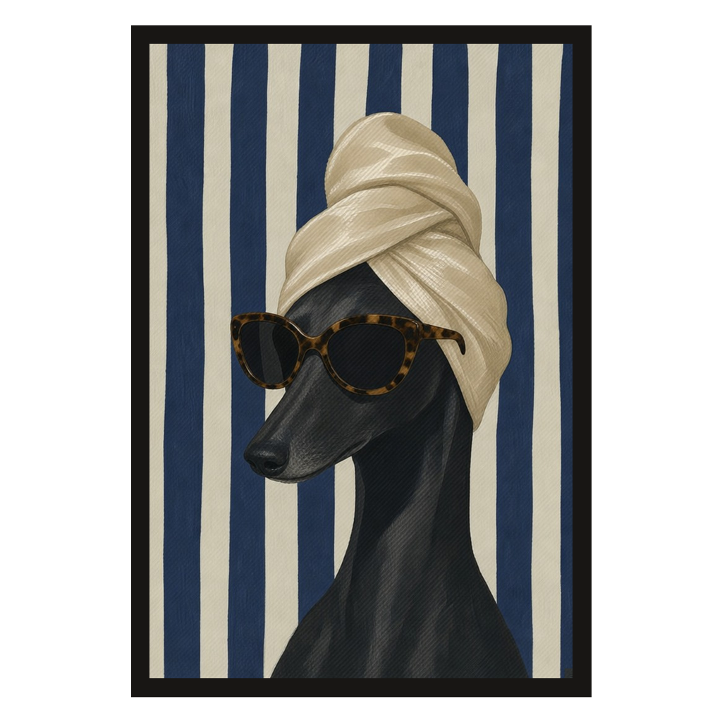 Greyhound, Hair Towel, product preview card.