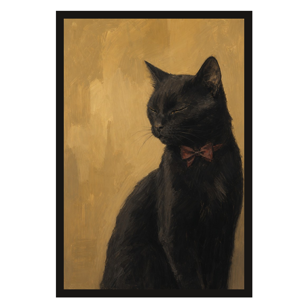 Black Cat, Red Bow, product preview card.