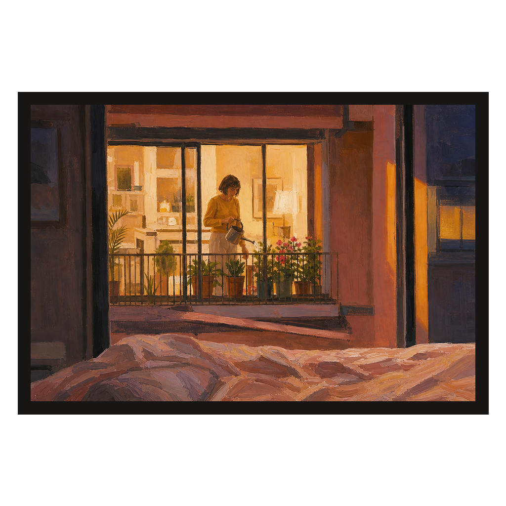 From the Bed, She Waters, product preview card.
