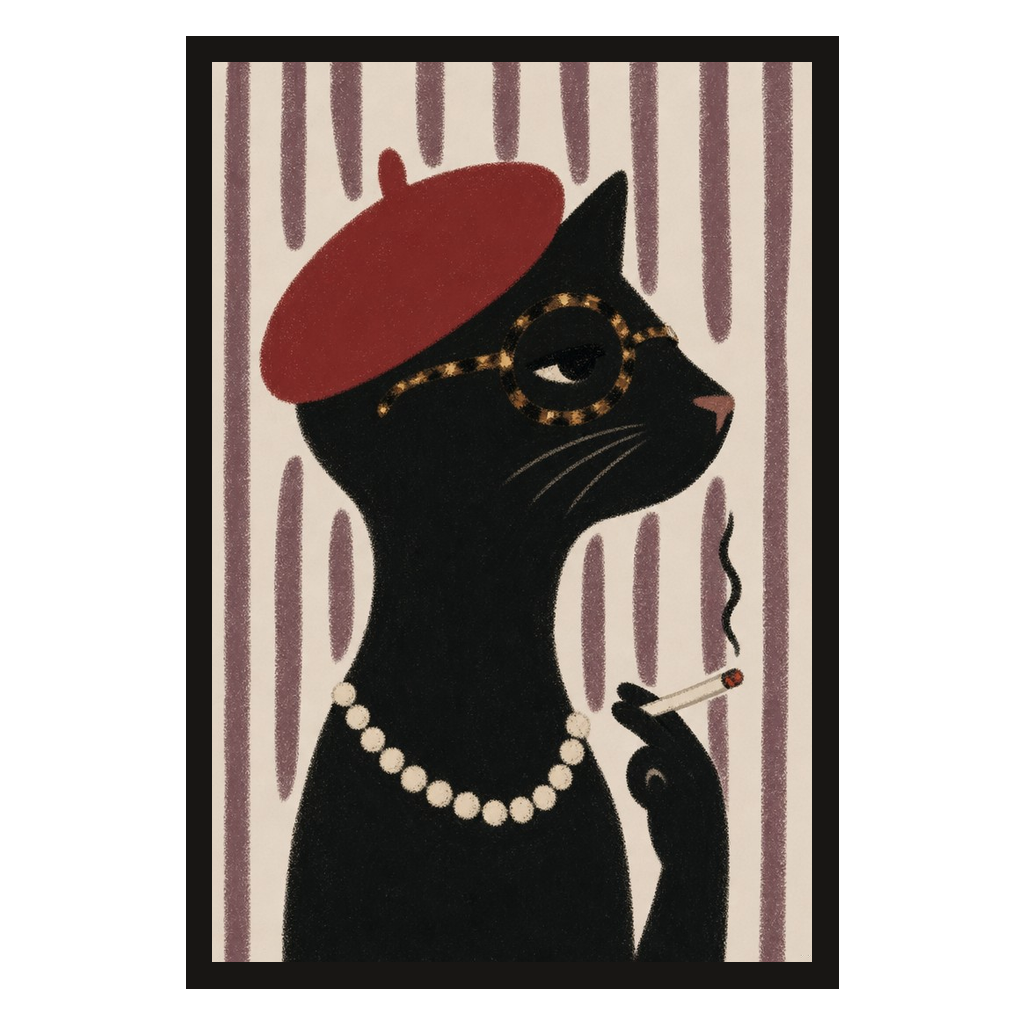 Cat, Red Beret, product preview card.