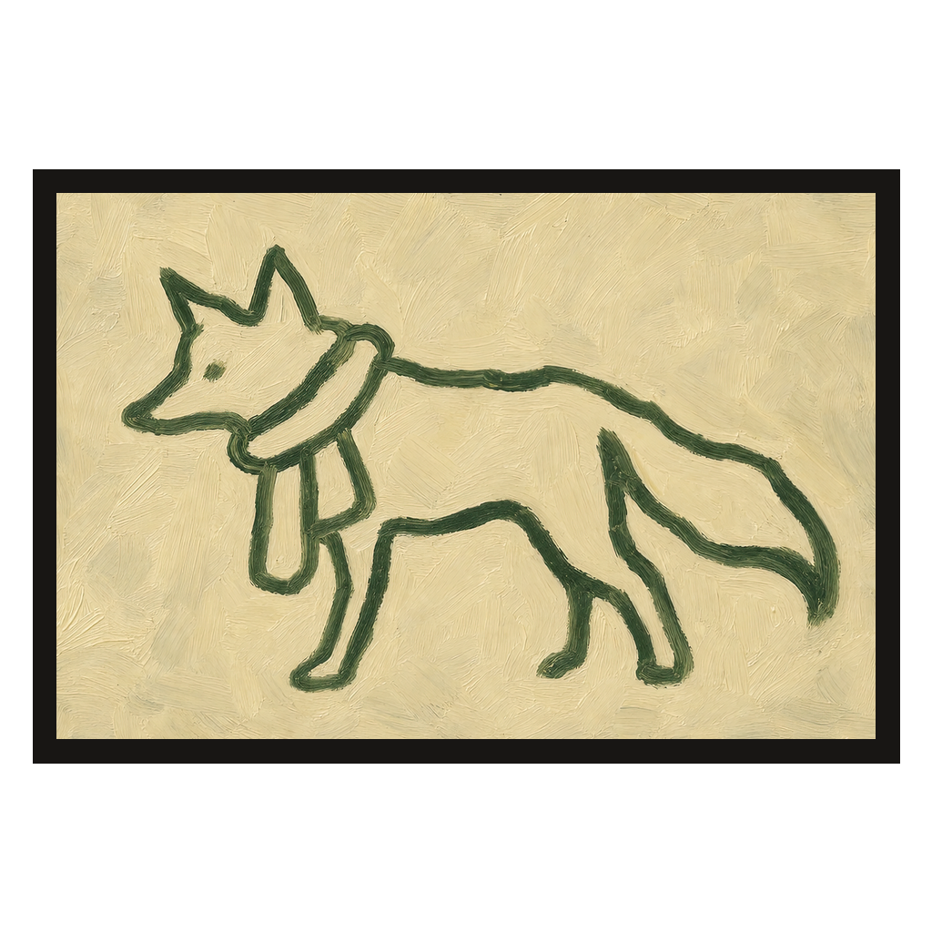Line Fox in Scarf, product preview card.