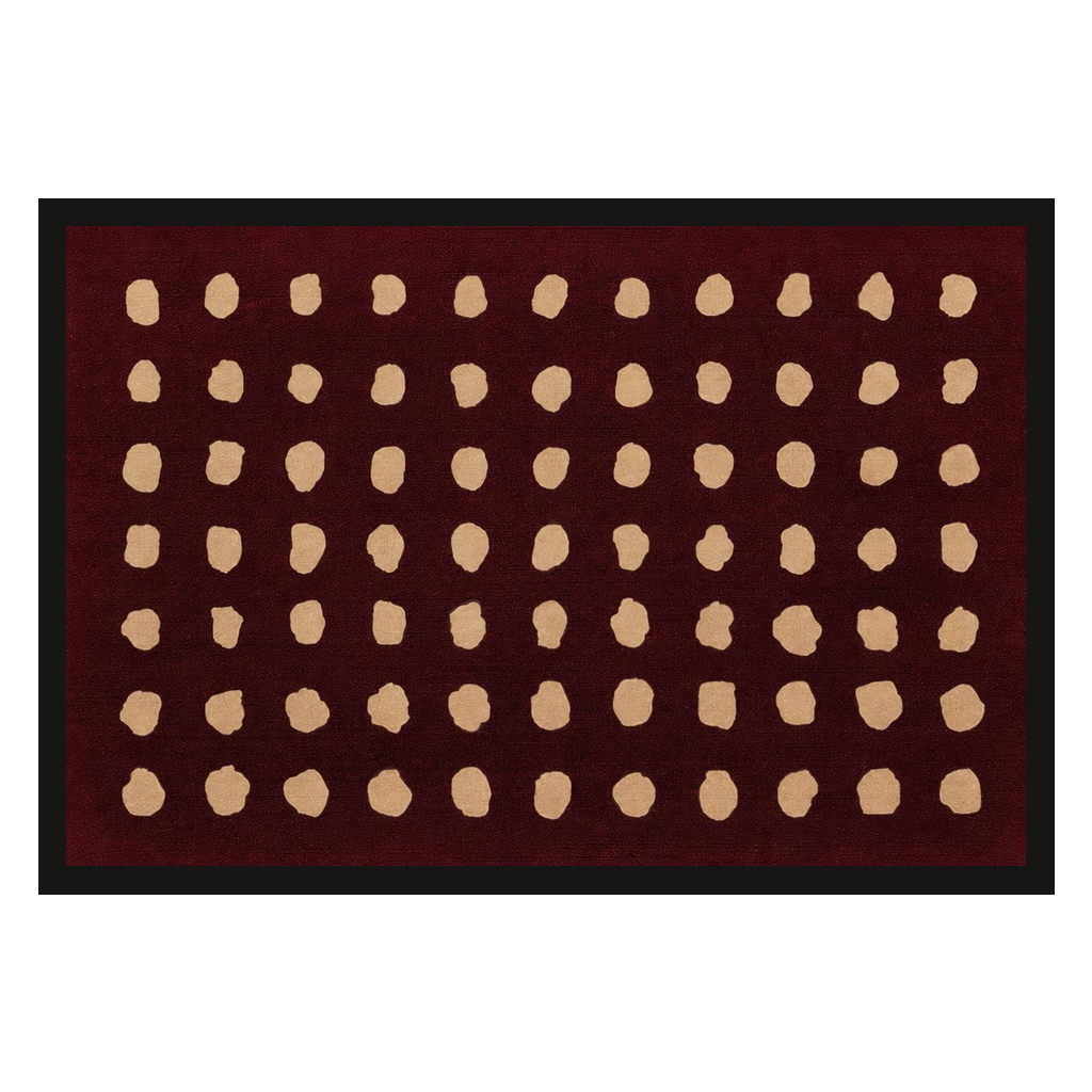 Cream Dots, Oxblood, product preview card.