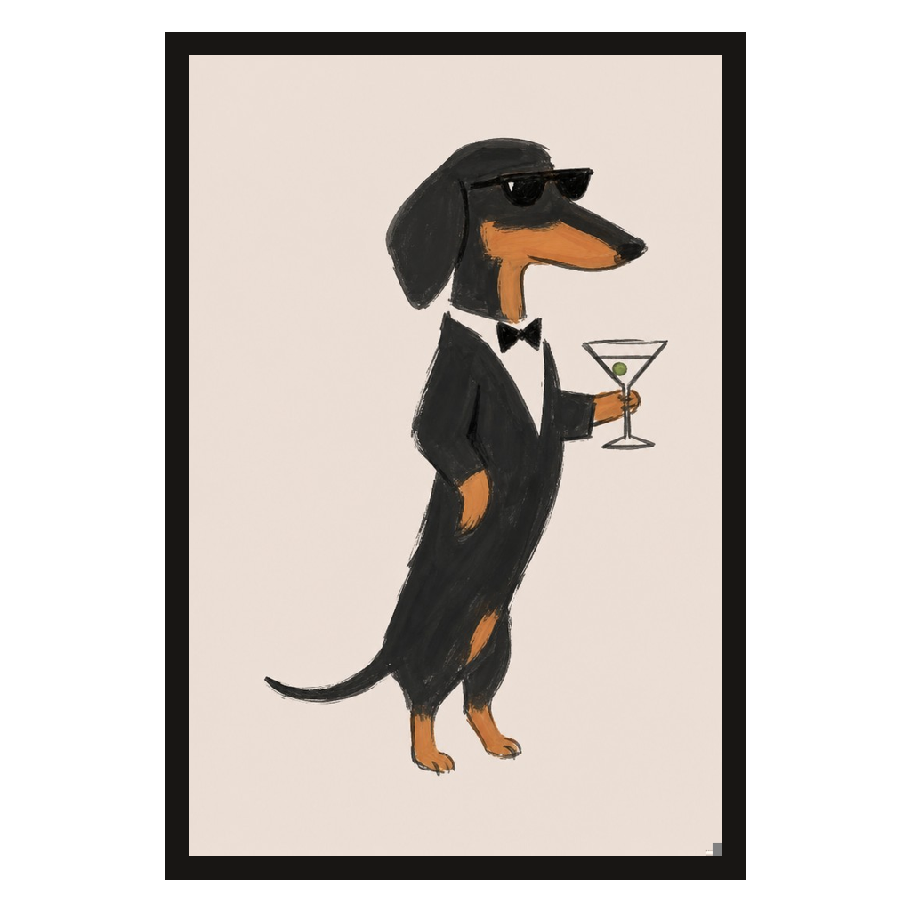 Dachshund, Martini, product preview card.
