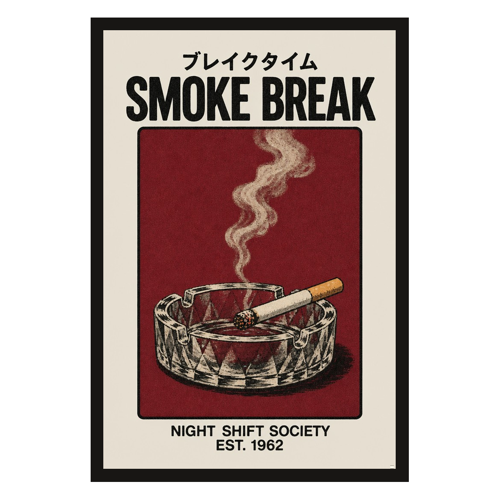 Smoke Break, 1962, product preview card.