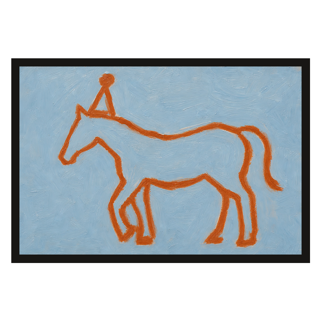 Line Horse, Party Hat, product preview card.