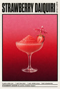 STRAWBERRY DAIQUIRI. Femme art print by Drunk Dame.