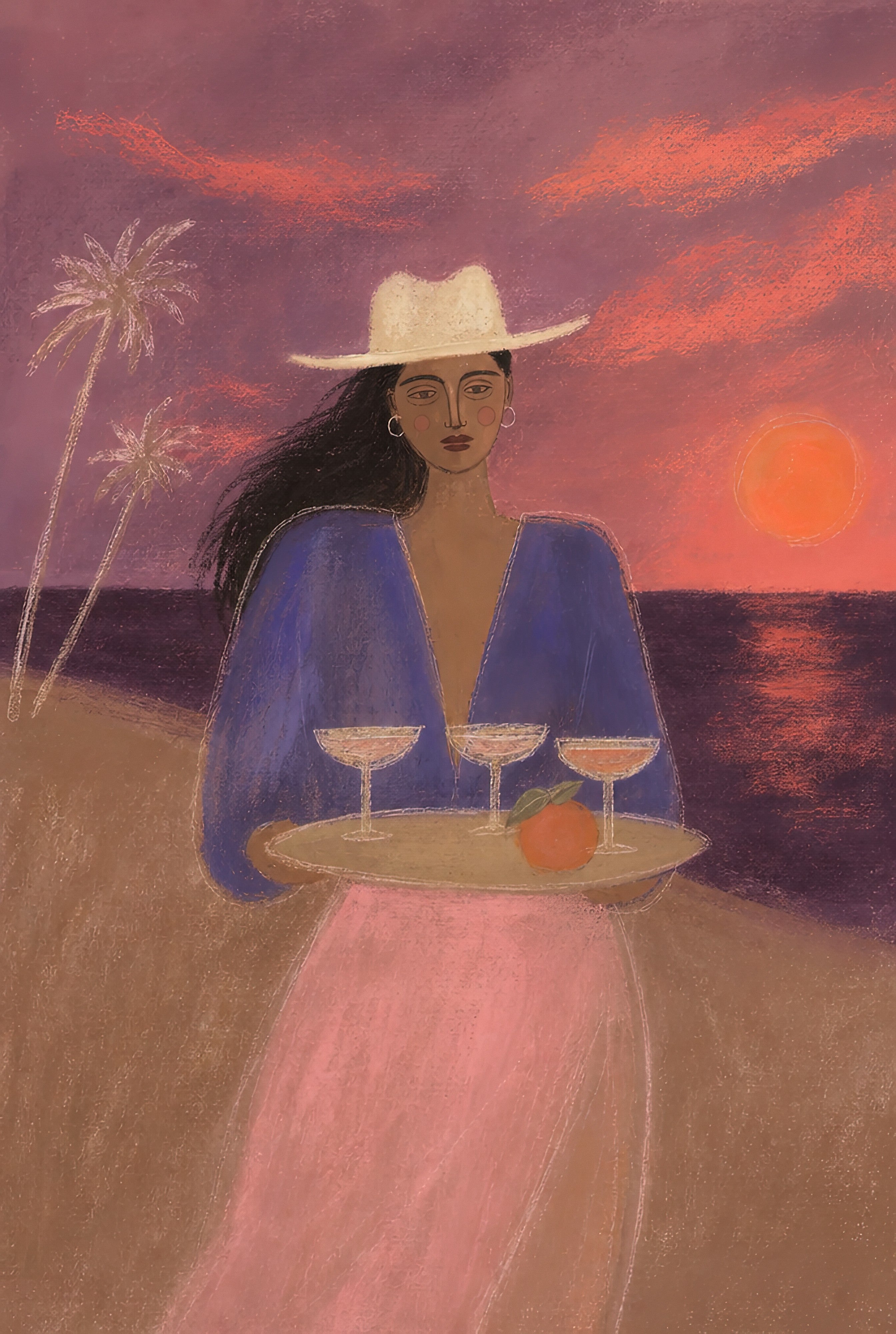 Drinks at the Beach, Alone, solo