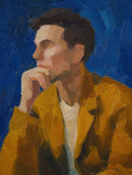 Mustard Jacket, Blue, solo