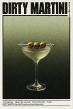 DIRTY MARTINI. Femme art print by Drunk Dame.