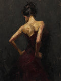 Oxblood Dress, Charcoal, solo