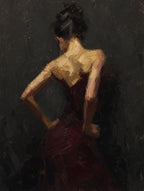 Oxblood Dress, Charcoal, solo
