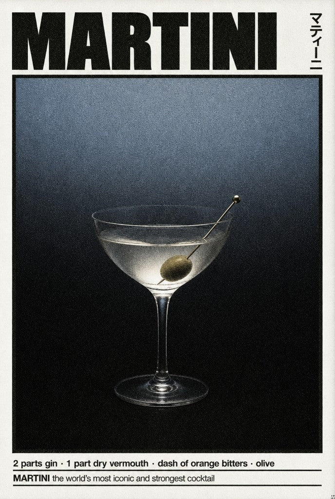 MARTINI. Femme art print by Drunk Dame.