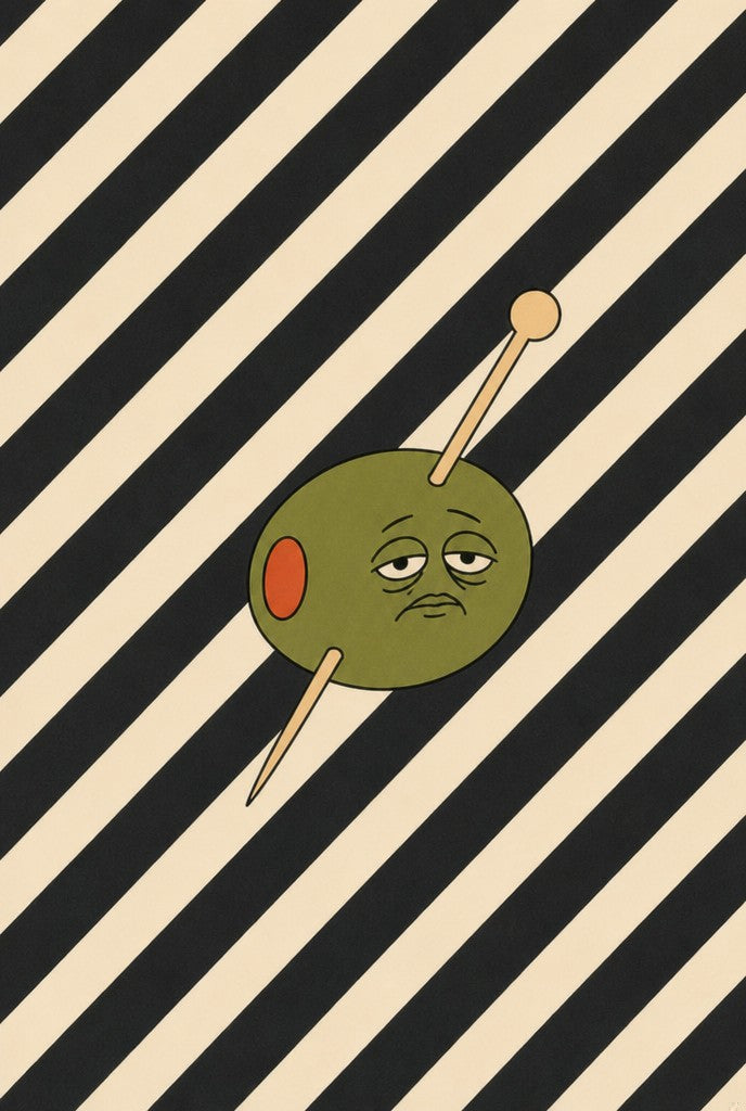 Sushi roll smoking a cigarette. Femme art print by Drunk Dame.