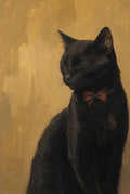 Painterly swan with a pink ribbon at the base of the neck. Femme art print by Drunk Dame.