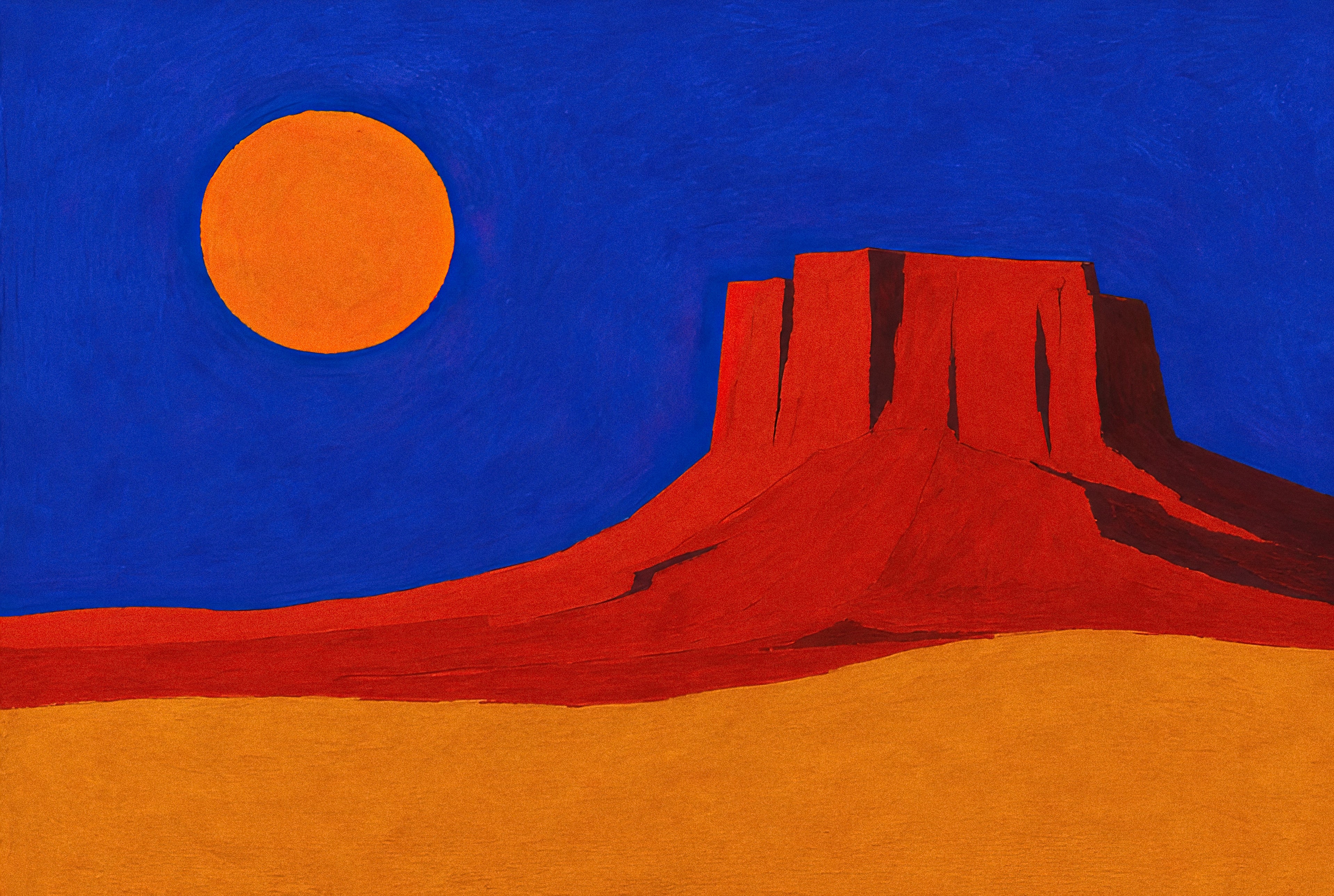 Red Mesa, Low Sun, solo