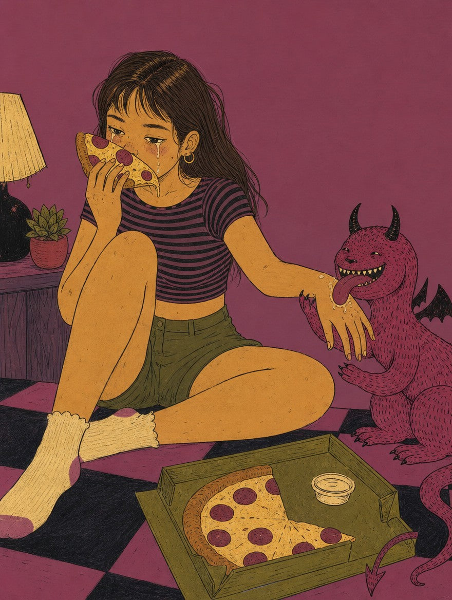 Pizza for One (Plus Him), solo