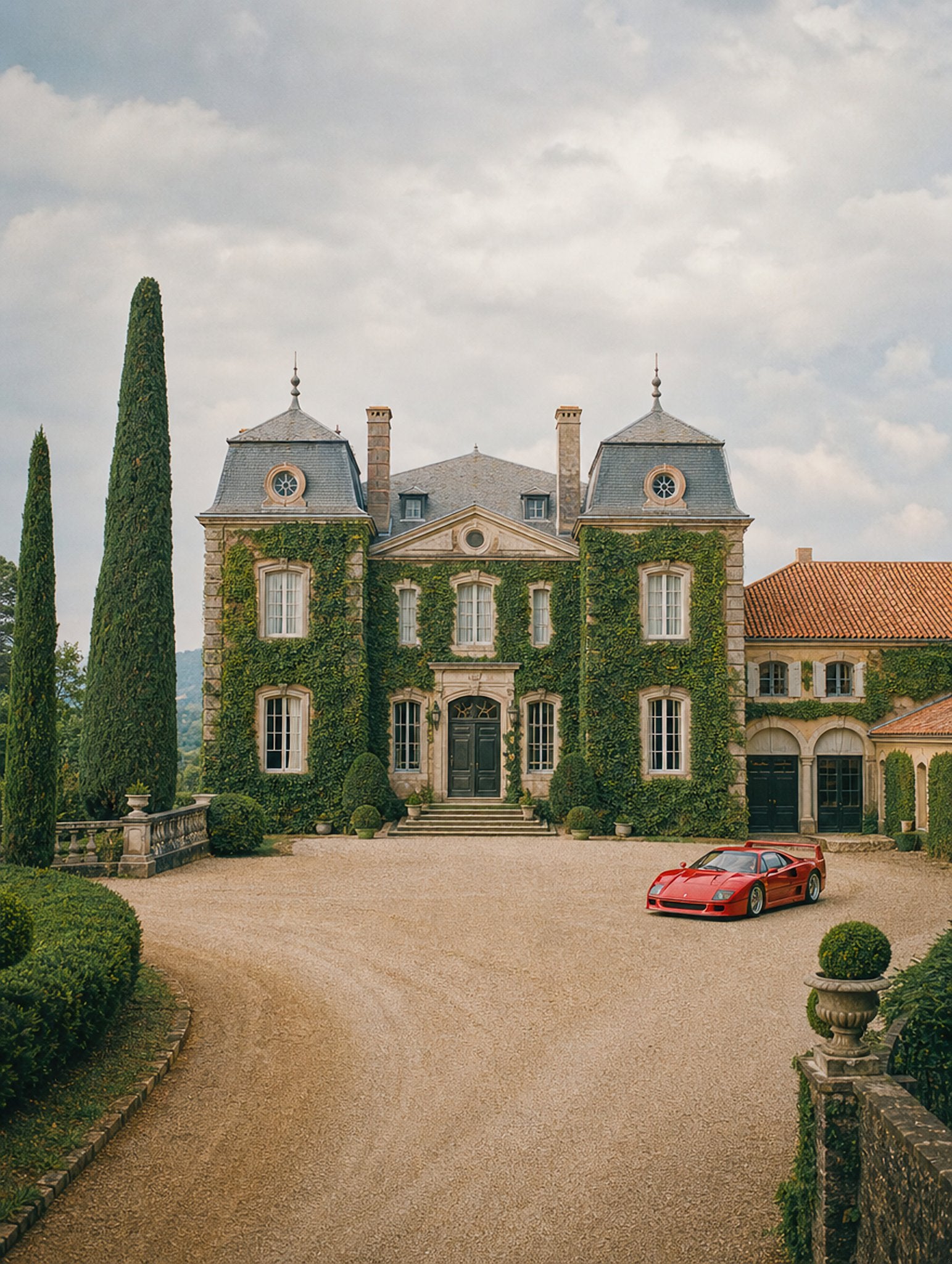 Red Car, Stone Chateau, solo