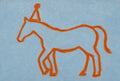 Line Horse, Party Hat, solo
