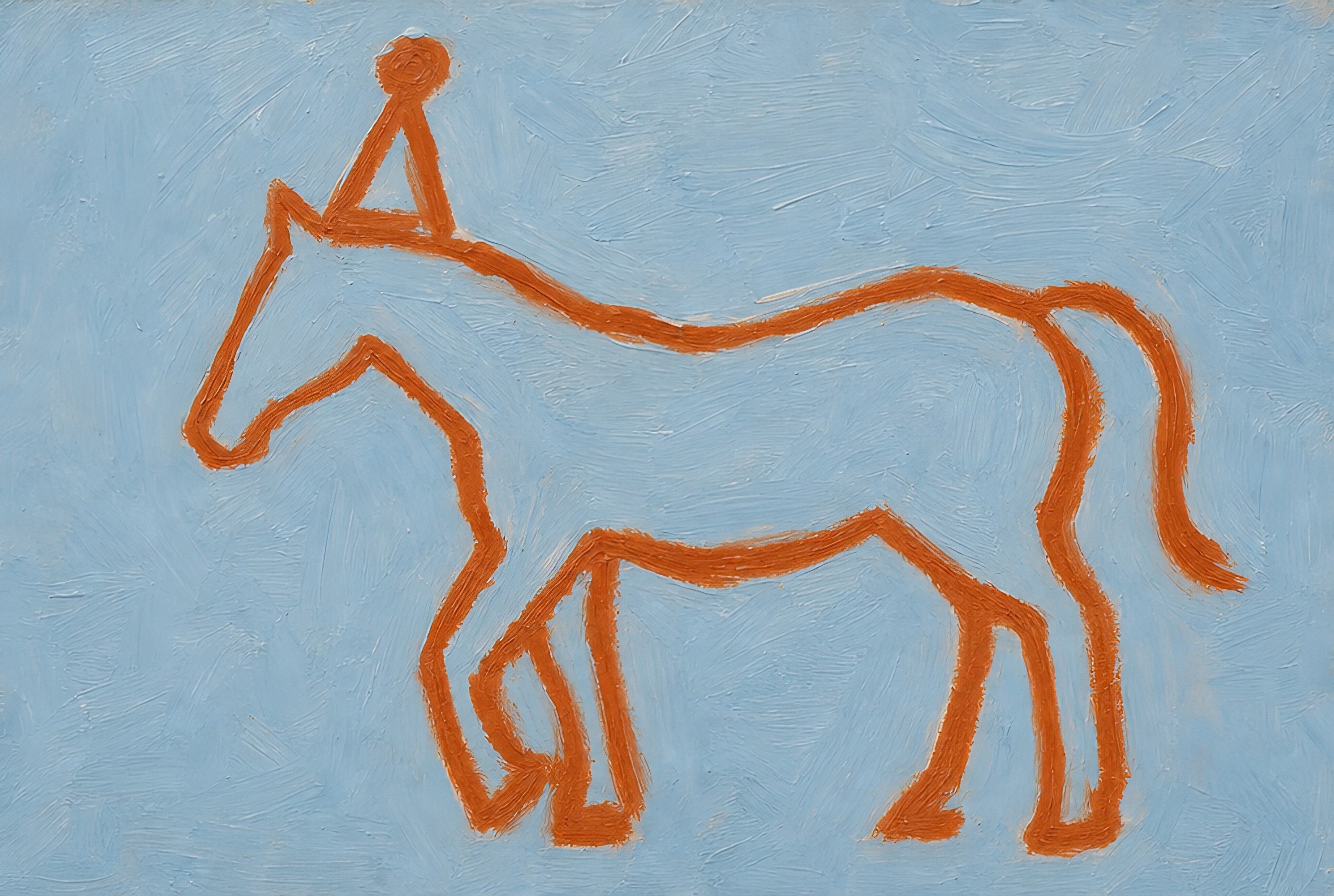 Line Horse, Party Hat, solo