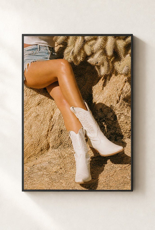 Boots and Sunburn, framed