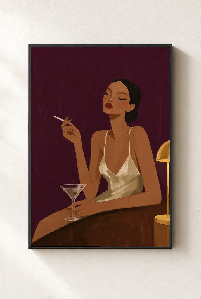 Slip Dress, Plum