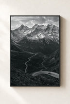 Pass Through the Alps, framed