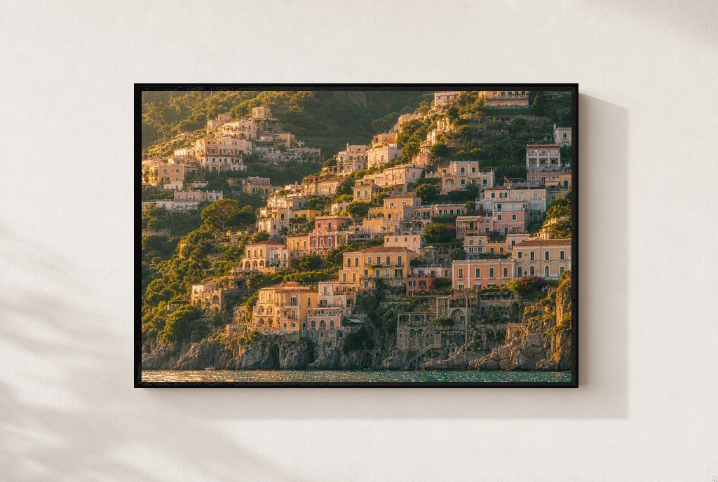 Stacked on the Cliff, framed