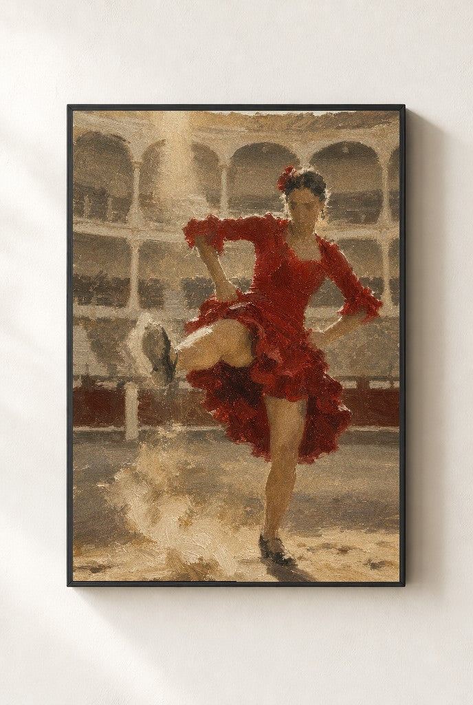 Mid-Stomp, framed close-up, black