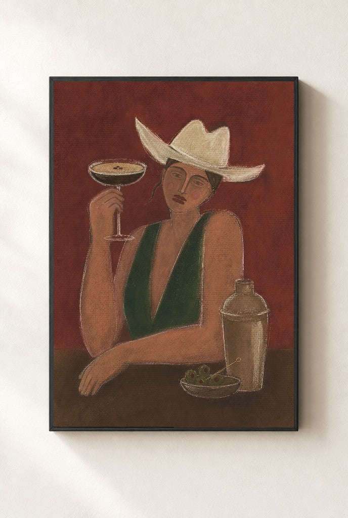 One More Espresso, framed close-up, black