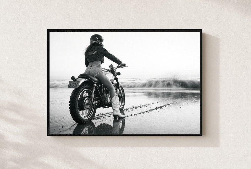 Salt and Throttle, framed