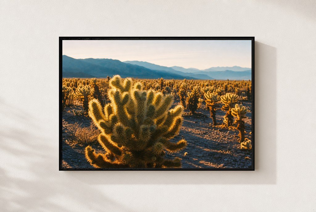 Cholla Gold, framed