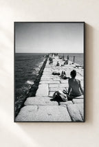 Pier in the Sun, framed