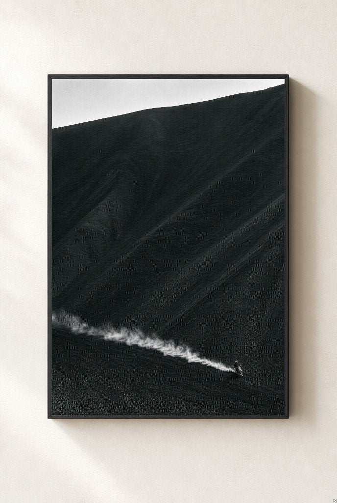 Smoke on the Slope, framed