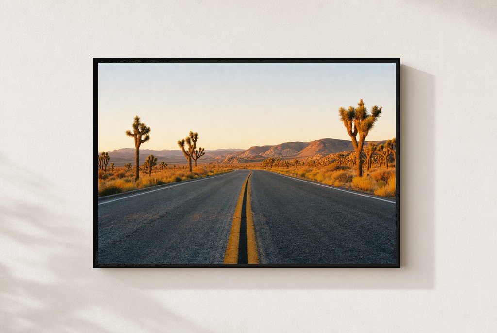 Joshua Tree Two-Lane, framed