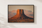 Red Mesa Hour, framed