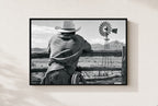 Windmill Country, framed