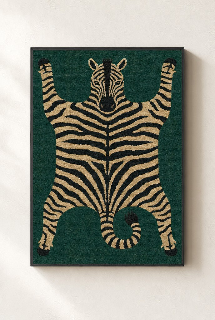 Tiger Skin, Faux Obviously, framed close-up, black