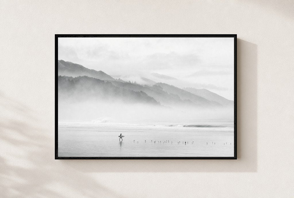Fog Walker, framed