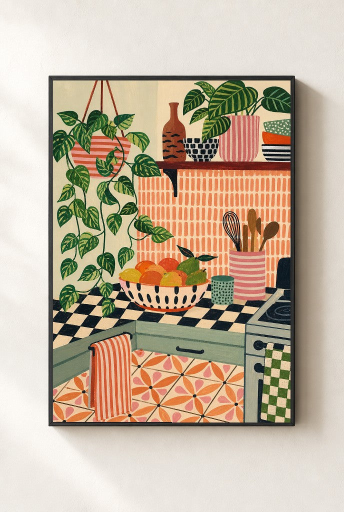 Kitchen, Maximal, framed close-up, black